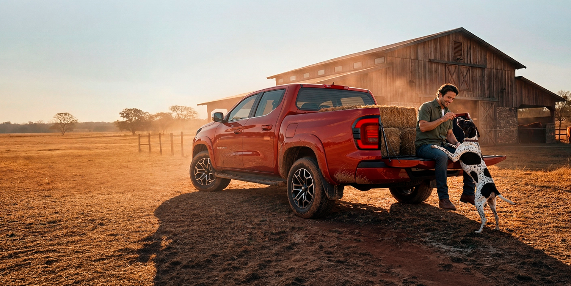 RAM Dakota Traseira